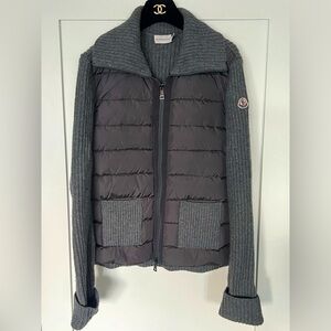 MONCLER Sweater Jacket PURE LAMBSWOOL and ANGORA in Mint Condition size M/10